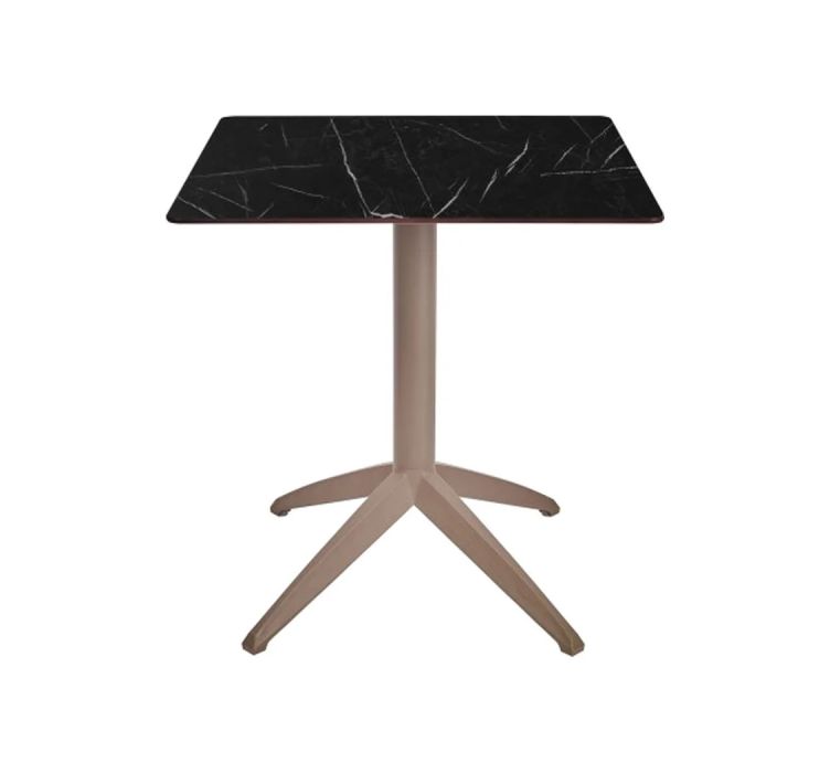 Стіл QUATRO FIX 70x70 TAUPE-MARBLE1
